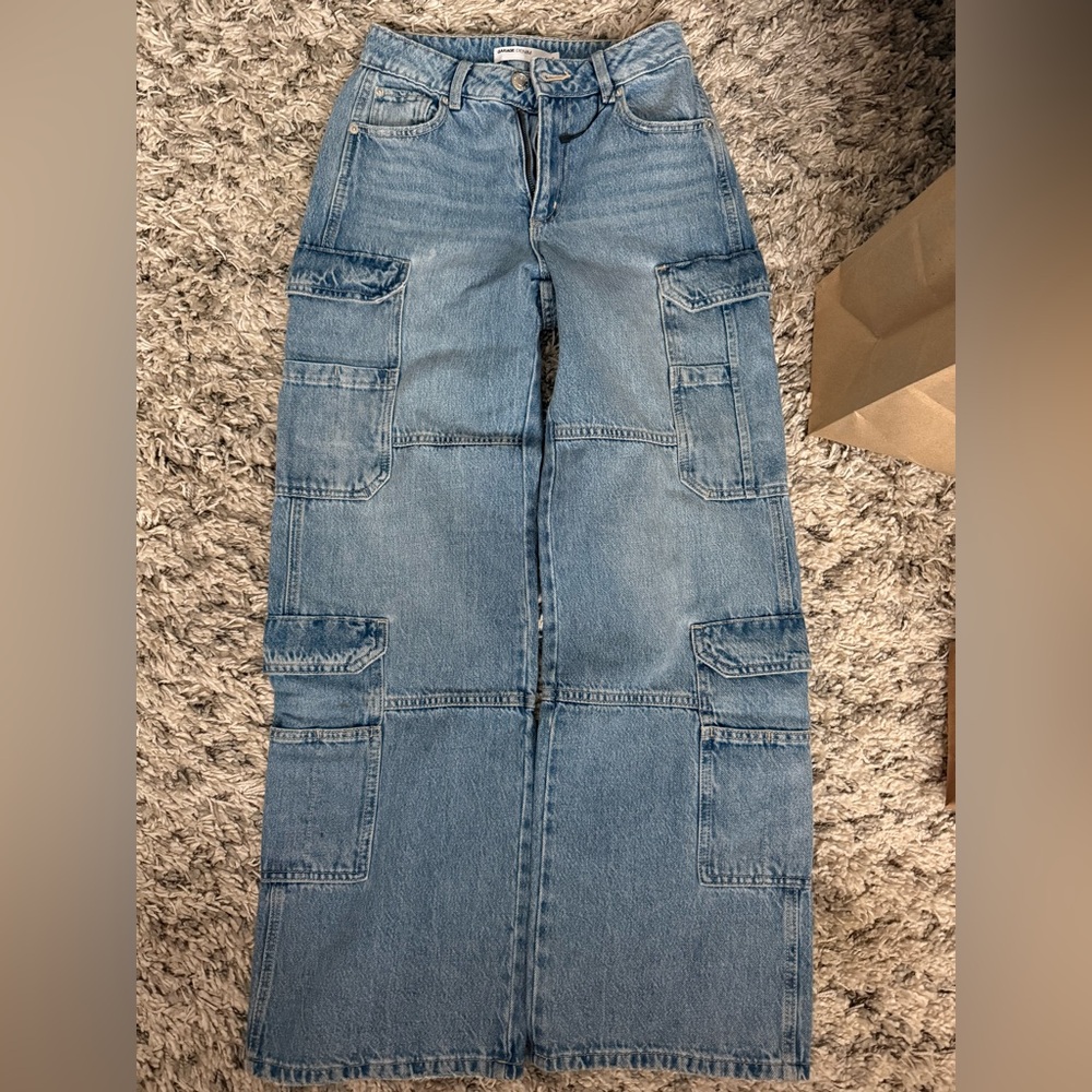 GARAGE Blue Cargo Women Jean